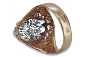 Inel sovietic rusesc din aur 585 trandafir 14k alexandrit rubin smarald safir zircon vrc014