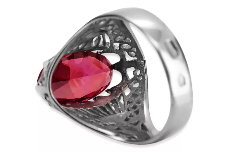 Russische sowjetische Rose 14 Karat 585 Gold Alexandrit Rubin Smaragd Saphir Zirkon Ring vrc014