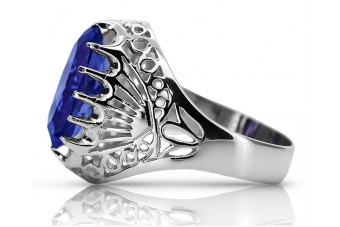 Sterling Silver 925 Sapphire Statement Ring vrc020s