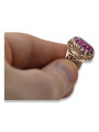 Russische sowjetische Rose 14 Karat 585 Gold Alexandrit Rubin Smaragd Saphir Zirkon Ring vrc084