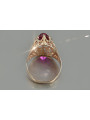 Rose soviétique russe 14k 585 or Alexandrite Ruby Emerald Sapphire Zircon ring vrc084