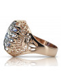 Russische sowjetische Rose 14 Karat 585 Gold Alexandrit Rubin Smaragd Saphir Zirkon Ring vrc084