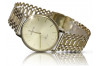 Złoty męski zegarek Geneve 14k w kolorze złotym mw004y&mbw001y