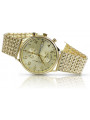 Montre pour homme en or jaune 14k 585 Genève mw005ydy&mbw013y