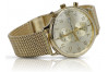 Złoty zegarek męski Geneve 14k 585 Yellow Gold mw005y&mbw014y