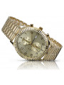 Gold men's watch Geneve ★ zlotychlopak.pl ★ Gold purity 585 333 Low Price!