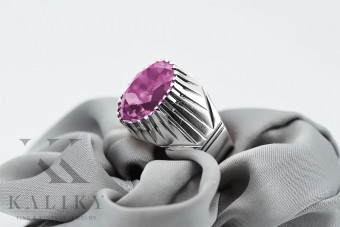 Vintage Silber 925, Amethyst, Saphir, Perle Ring vrc048s Vintage Russisch Sowjetisch vrc048s