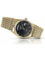 Gold men's watch Geneve ★ zlotychlopak.pl ★ Gold purity 585 333 Low Price!