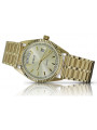 Gold men's watch Geneve ★ zlotychlopak.pl ★ Gold purity 585 333 Low Price!