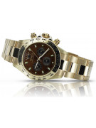 Gold men's watch Geneve ★ zlotychlopak.pl ★ Gold purity 585 333 Low Price!