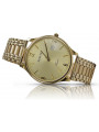 Goldene Herrenuhr Geneve ★ zlotychlopak.pl ★ Gold Reinheit 585 333 Niedriger Preis!