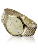 Reloj de oro para hombre Geneve ★ zlotychlopak.pl ★ Pureza de oro 585 333 Precio bajo!