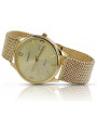 Gold men's watch Geneve ★ zlotychlopak.pl ★ Gold purity 585 333 Low Price!