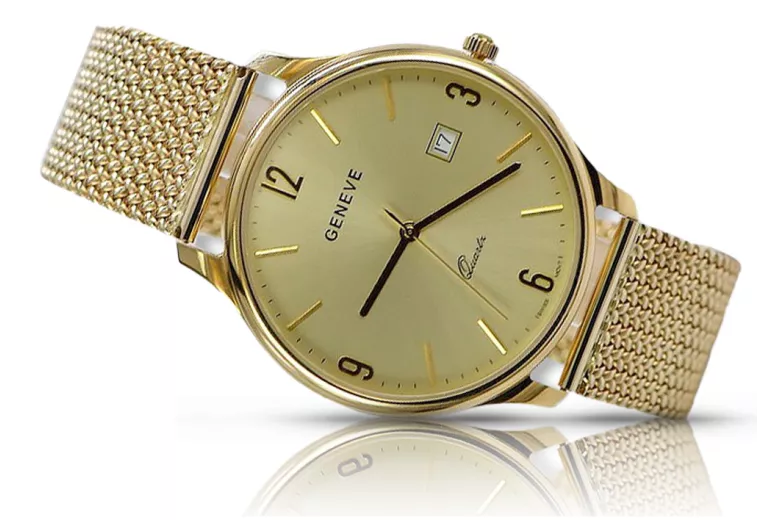 Montre homme en or Genève ★ zlotychlopak.pl ★ Pureté de l’or 585 333 Prix bas!