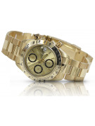 Gold men's watch Geneve ★ zlotychlopak.pl ★ Gold purity 585 333 Low Price!