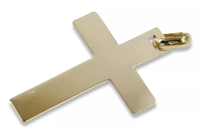 Cruz ★ Católica de Oro russiangold.com ★ Oro 585 333 Precio bajo