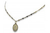 Divine 14k Gold Mother of God Medallion Set with Snake Chain pm005y&cc080y