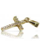 Golden Catholic Cross ★ russiangold.com ★ Gold 585 333 Low price