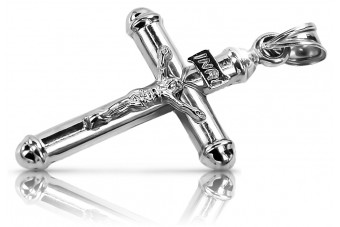 Exquisite Italian Crafted 14K White Gold Religious Cross Pendant  ctc015w ctc015w