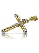 Cruz ★ Católica de Oro russiangold.com ★ Oro 585 333 Precio bajo