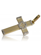 Goldenes katholisches Kreuz ★ russiangold.com ★ Gold 585 333 Niedriger Preis