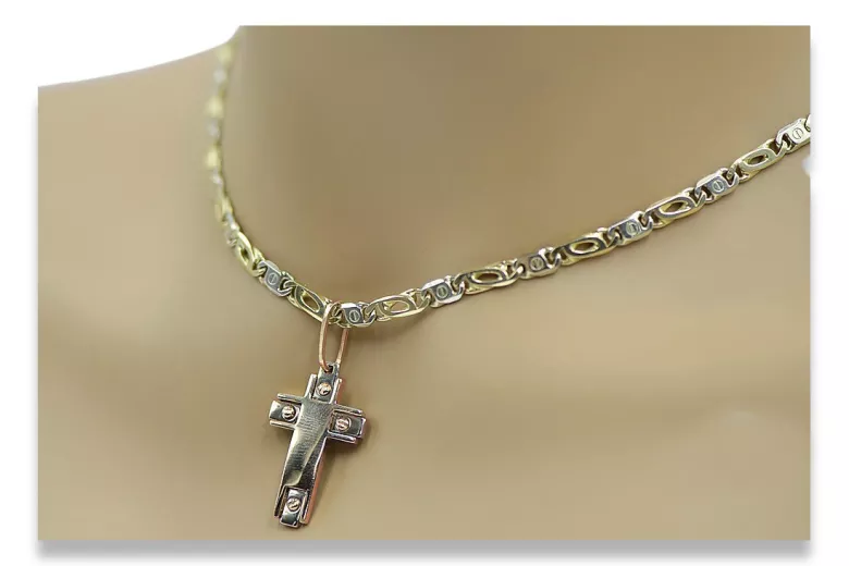 Croix ★ catholique d’or russiangold.com ★ or 585 333 Prix bas