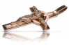 "Classic 14K Rose Gold Catholic Cross Pendant" ctc089r ctc089r