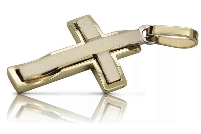 Golden Catholic Cross ★ russiangold.com ★ Gold 585 333 Low price