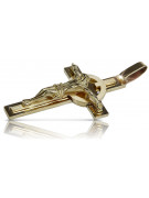 Goldenes katholisches Kreuz ★ russiangold.com ★ Gold 585 333 Niedriger Preis