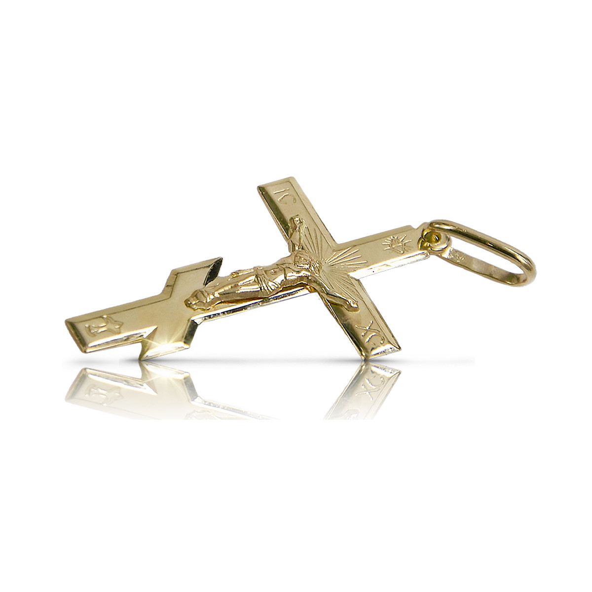 Gold Orthodoxe Kreuz ★ russiangold.com ★ Gold 585 333Niedriger Preis