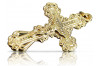 Croix orthodoxe en or jaune 14 carats oc002y