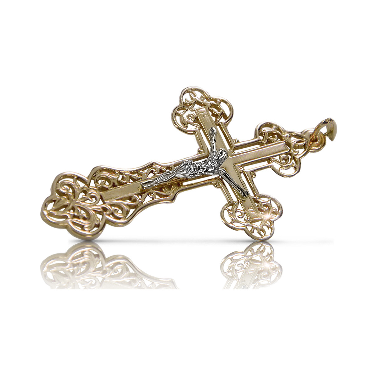 Gold Orthodox Cross ★ russiangold.com ★ Gold 585 333 Low price