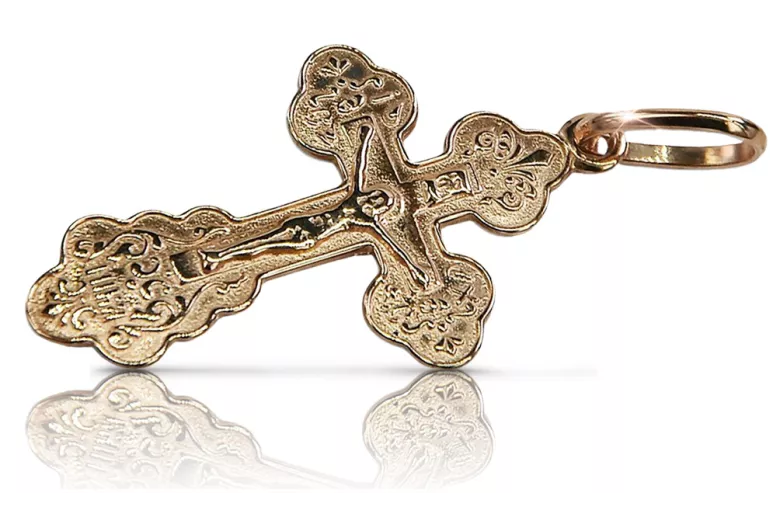 Gold Orthodox Cross ★ russiangold.com ★ Gold 585 333 Niedriger Preis