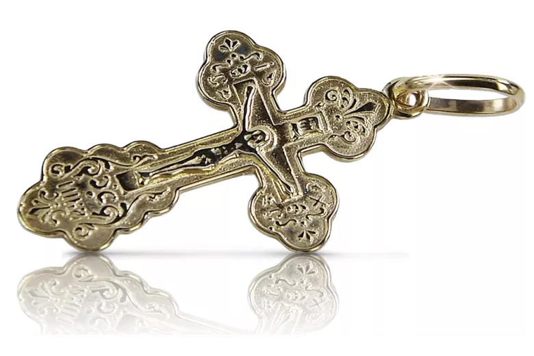 Croix ★ orthodoxe d’or russiangold.com ★ or 585 333 Prix bas