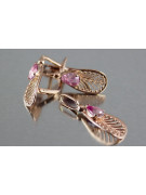 "Amethyst Ohrringe in Original Vintage 14k Roségold vec067" Vintage vec067