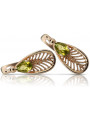 Vintage Rose Gold Peridot Earrings vec067