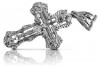 Weißgol 14k 585 Orthodoxes Kreuz Anhänger oc008w oc008w