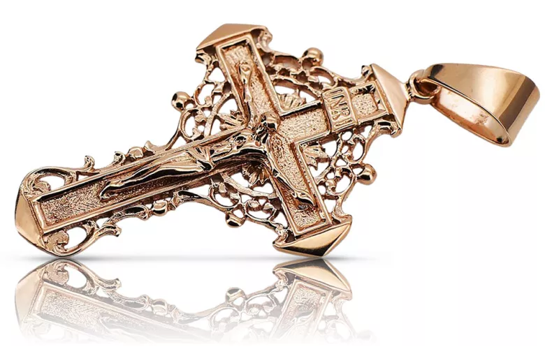 Croix orthodoxe en or ★ russiangold.com ★ Or 585 333 Petit prix