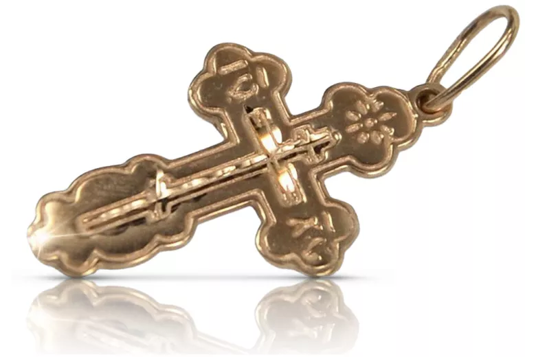 Gold Orthodox Cross ★ russiangold.com ★ Gold 585 333 Low price