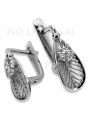 Aretes de Plata de ley 925, Ajust. con Piedras Preciosas Vintage vec067s