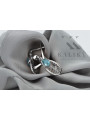 925 Sterling Silber Aquamarin Ohrringe in Vintage-Stil vec067s