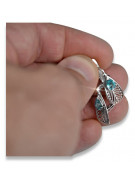 925 Sterling Silber Aquamarin Ohrringe in Vintage-Stil vec067s