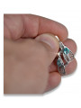 925 Sterling Silber Aquamarin Ohrringe in Vintage-Stil vec067s