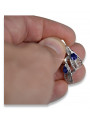 Sterling Silver 925, Sapphire Vintage Earrings vec067s