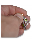 Cercei vintage din argint sterling 925, Peridot galben vec067s