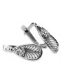 Boucles d'oreilles en argent sterling 925, Zirco vintage vec067s