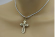 "14K Yellow White Gold Orthodox Cross Necklace Pendant" oc013yw oc013yw