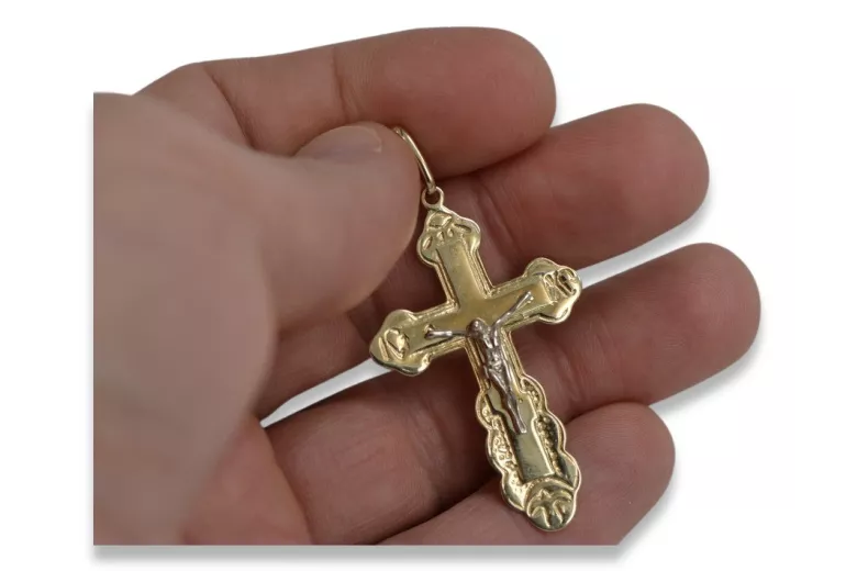 Croix ★ orthodoxe d’or russiangold.com ★ or 585 333 Prix bas