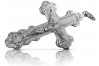 Pendentif Croix Orthodoxe en Or Blanc 14 Carats 585 oc013w oc013w