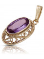 Edles Amethyst Anhänger im Original Vintage 14K Roségold vpc014 vpc014